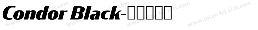 Condor Black字体转换